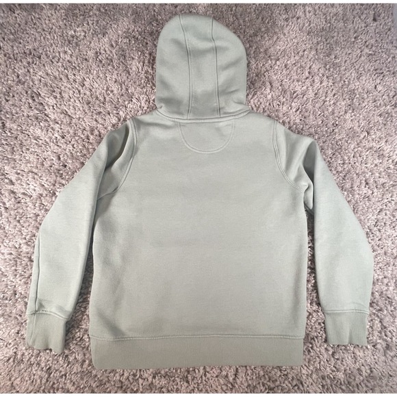 Carhartt Hoodie Womens Medium Mint Green Relaxed Fit Midweight Logo‎ Sweater - Picture 8 of 11